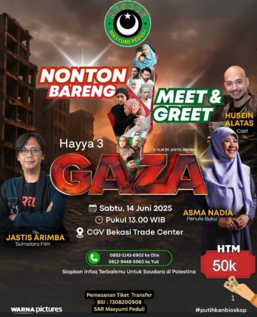 Hayya 3 Gaza: Ribuan Penonton di Bekasi Sambut Film Kemanusiaan Palestina
