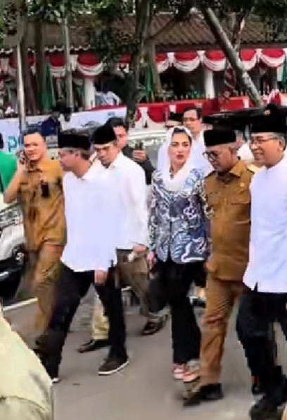Ribuan kader NU padati alun alun kota serang untuk menghadiri pelantikan PWNU Banten