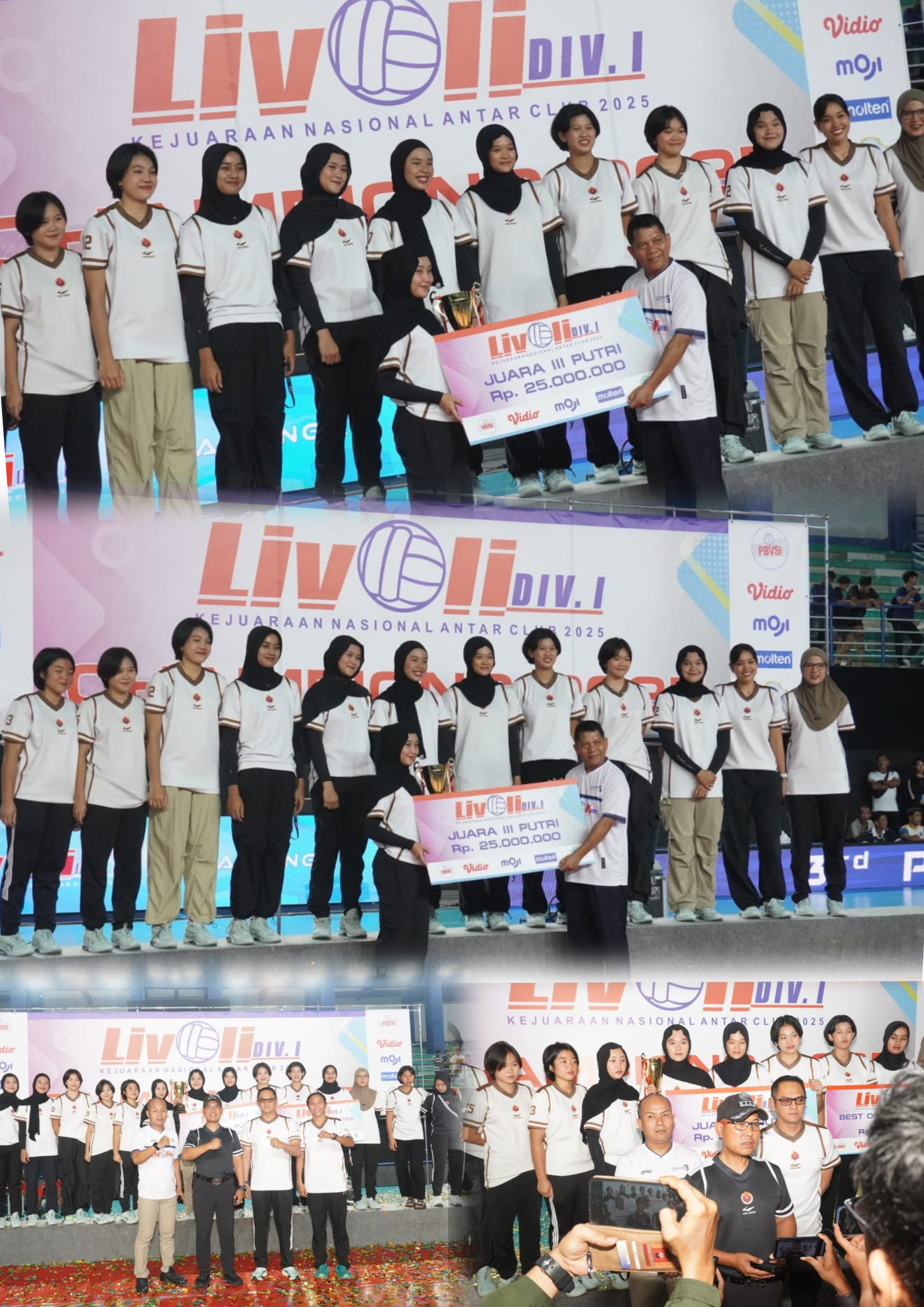 Juara Tiga Livoli Divisi 1 2025: Tim Voli Putri Mabes TNI Ukir Prestasi Gemilang di Lamongan