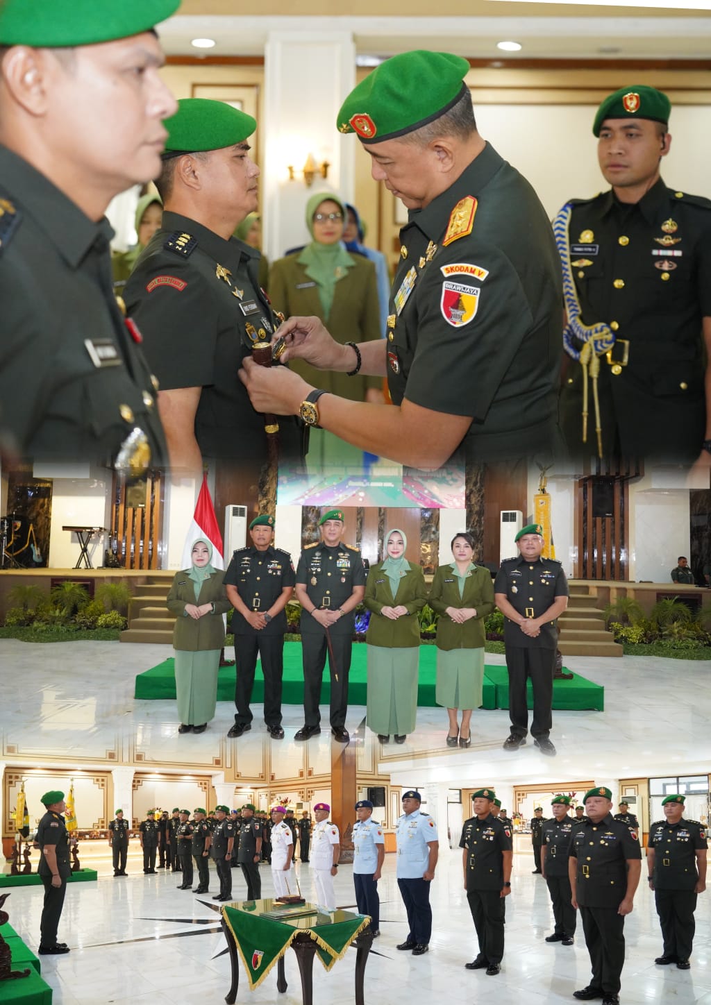 Pangdam V/Brawijaya Pimpin Sertijab Danrindam dan Pejabat Golongan IV sebagai Wujud Regenerasi Kepemimpinan