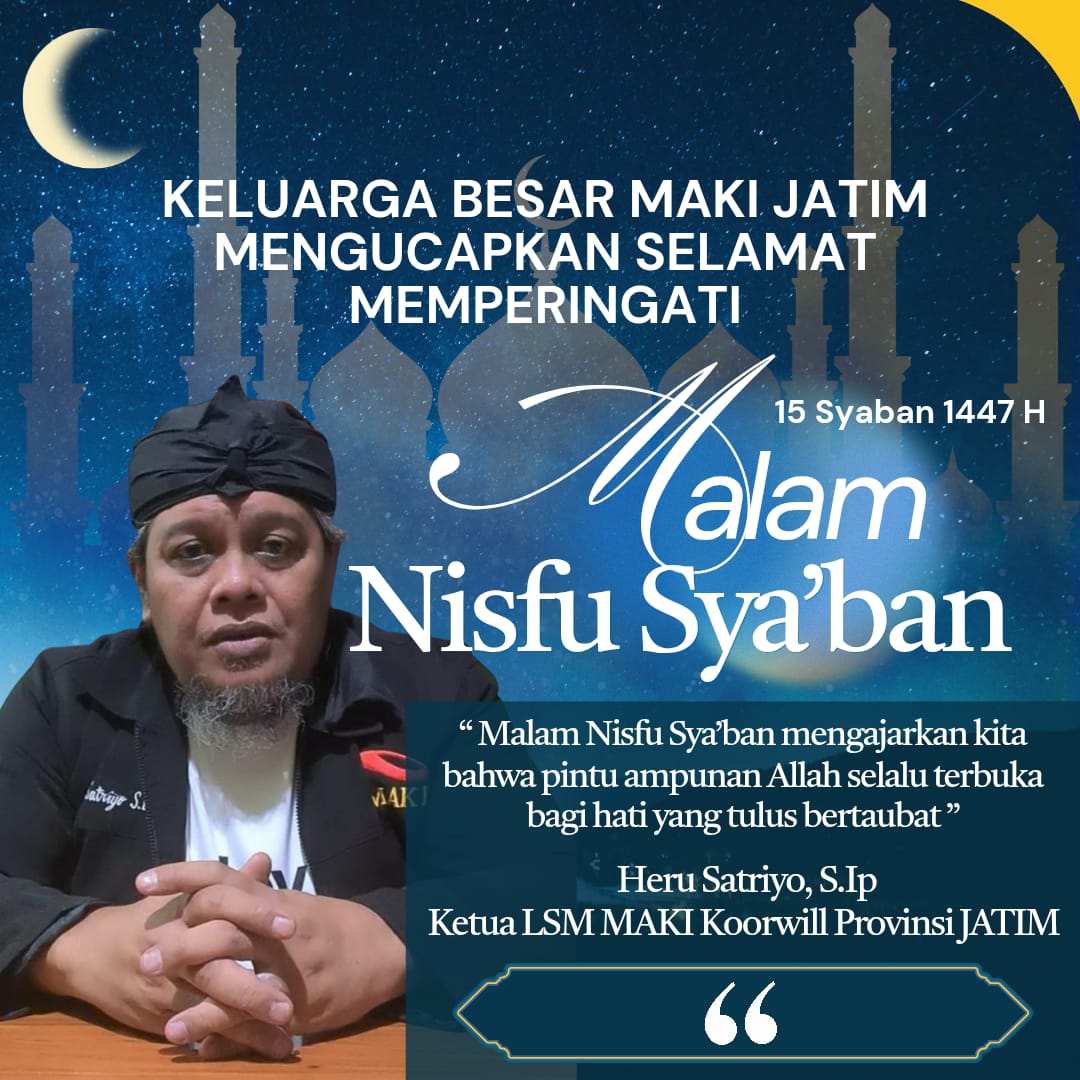 Malam Nisfu Sya’ban dan Panggilan Langit: Merawat Kesucian Hati, Meneguhkan Amanah Negeri