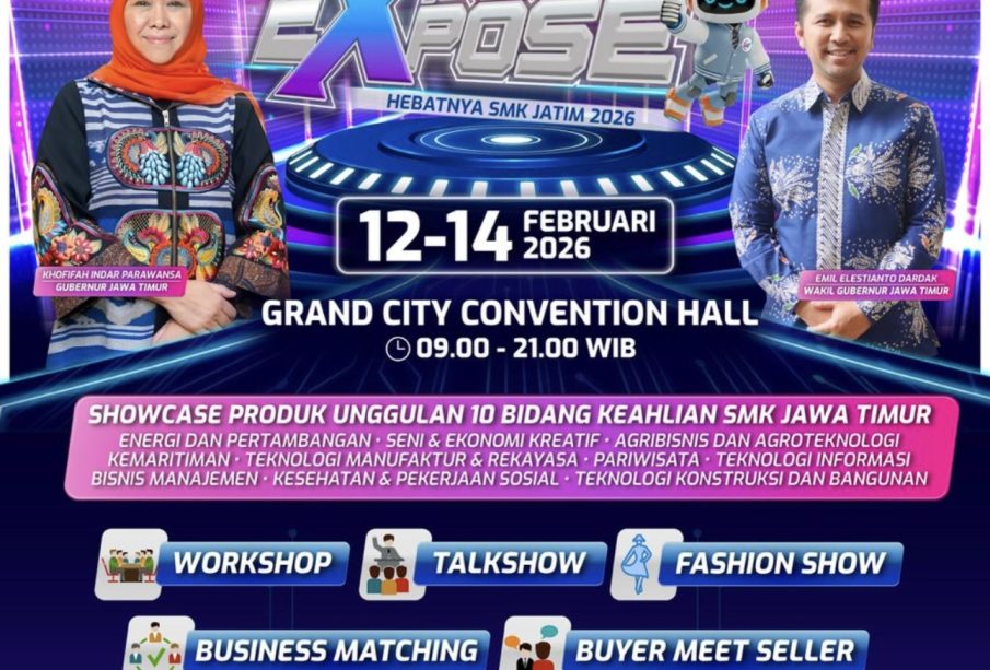 Expo Expose SMK Jawa Timur 2026: Ketika Talenta Vokasi Naik Panggung, Masa Depan Industri Dipertaruhkan