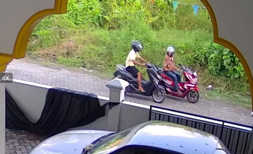 Pelaku Curanmor Terekam kamera CCTV Belum Terungkap, Korban Pertanyakan Kinerja Polres Bangkalan