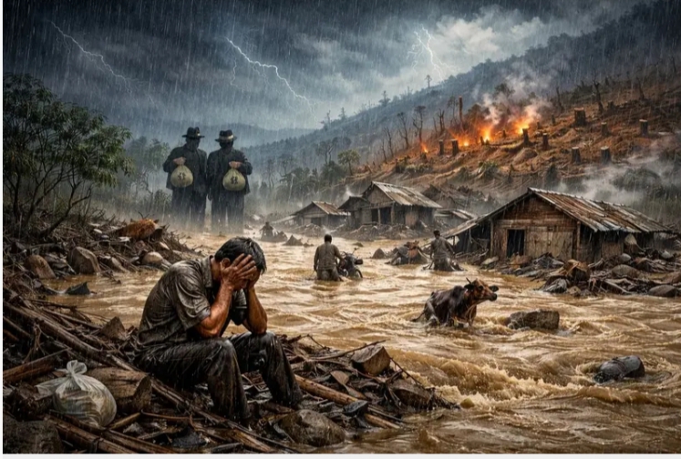 “Banjir Sumatera Akibat Deforestasi, Pelaku Perampokan Hutan Belum Diadili”