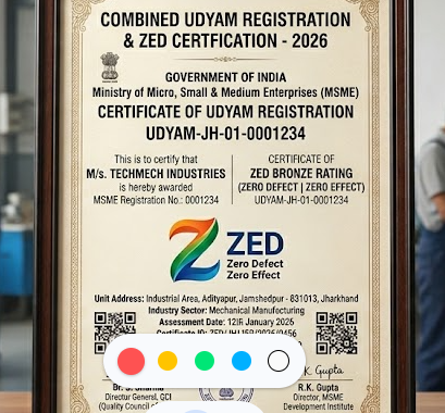 udyam registration with z certificate